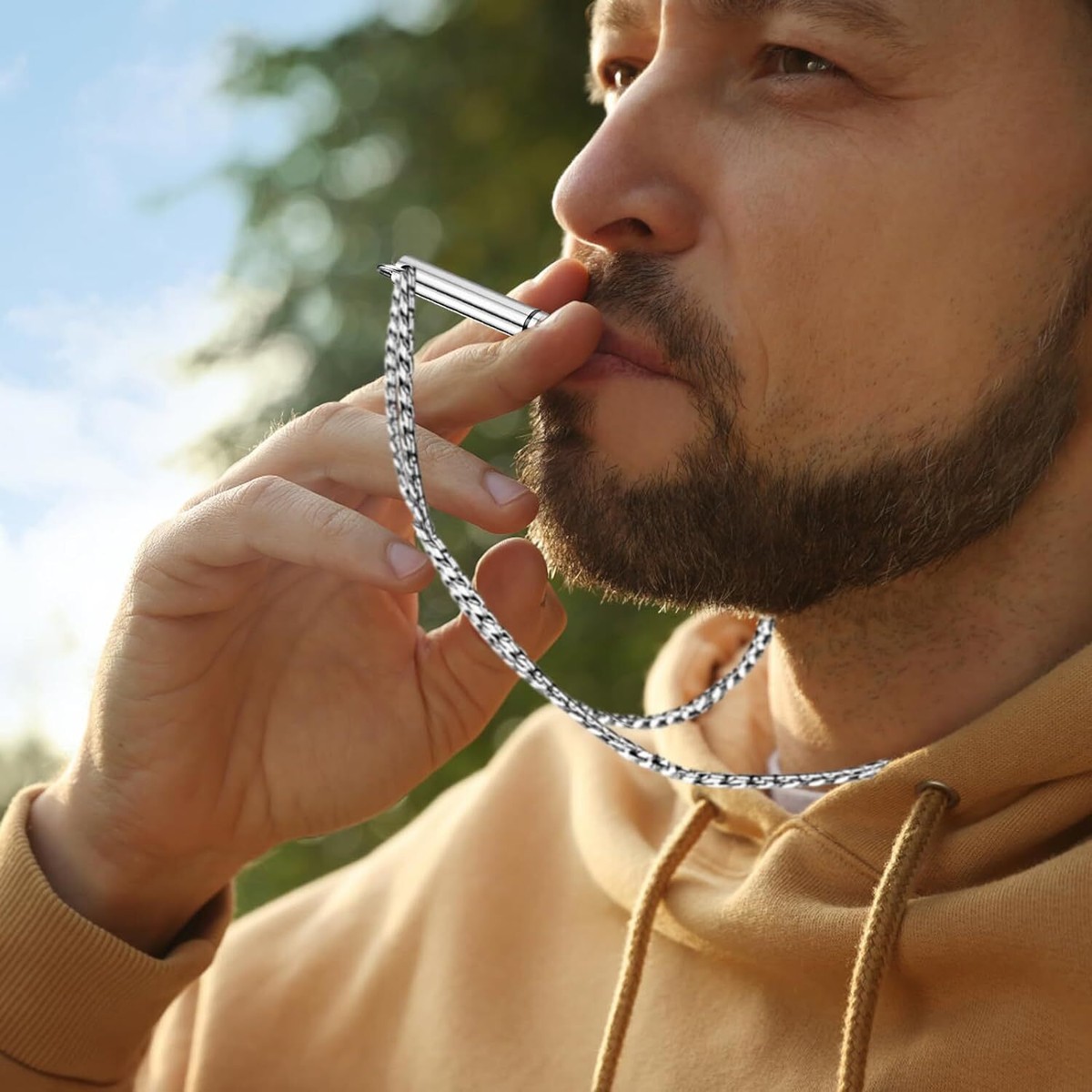flavoured vape necklace Stop Smoking Vaping Breathing Necklace Stress Anxiety Relief Breathlace  Flavour