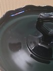 Vtg LE Smith? Black Amethyst Glass Candy Dish Bowl Curved Serving Tray JJ#63 — photo 5