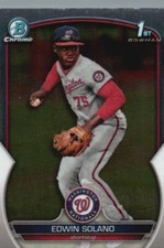 2023 Bowman Chrome #BCP-169 Edwin Solano Chrome Prospects