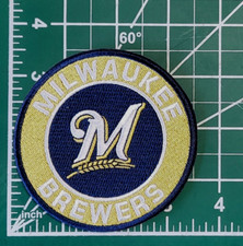 Milwaukee Brewers 3.5" Round M Iron /Sew On Embroidered Patch Free Tracking