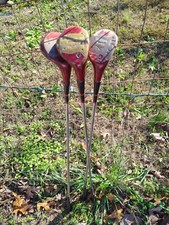 NOS PERSIMMON WOODS Louisville Personal / 50 s Golf Clubs Set Driver 3 5 DGS300