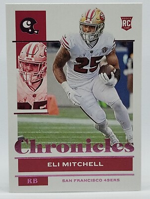 2021 Panini Chronicles Pink Eli Mitchell RC 49ers Free Shipping 