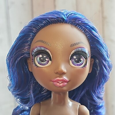 Nude Rainbow High Fashion Doll Krystal Bailey Indigo Purple Blue