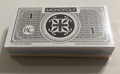 Rustic Cuff Monopoly 2016 Game Replacement Part - Money Stack NEW