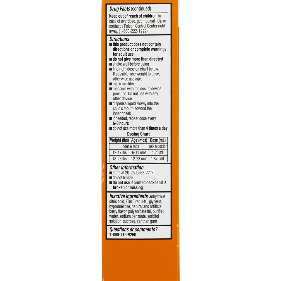 CVS Health Infants' Ibuprofen Oral Suspension Concentrated Drops, Ber Exp: 01/26 - Image 3 of 4