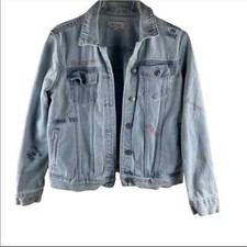 Women’s Pacsun Denim Blue Button Down Jacket Medium!