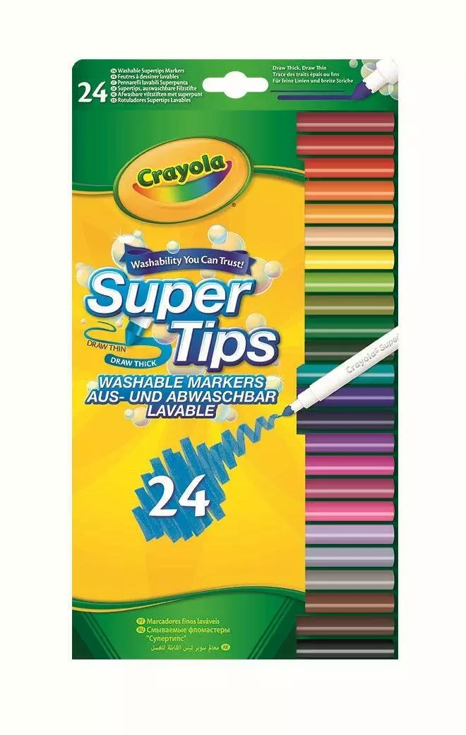 Crayola Super Tips Washable Markers - 100 Count for sale online