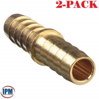 2-PACK! 3/4'' Barb x 3/4'' Barb Brass Hose Mender Splicer HMB12-12 (IPM) NEW!