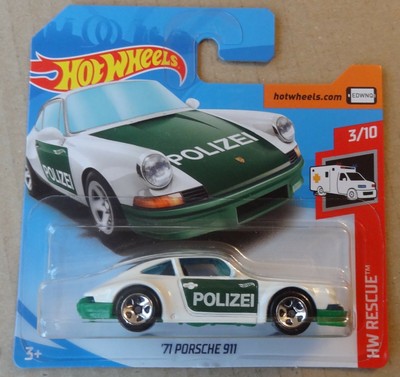 hot wheels 71 porsche 911 polizei