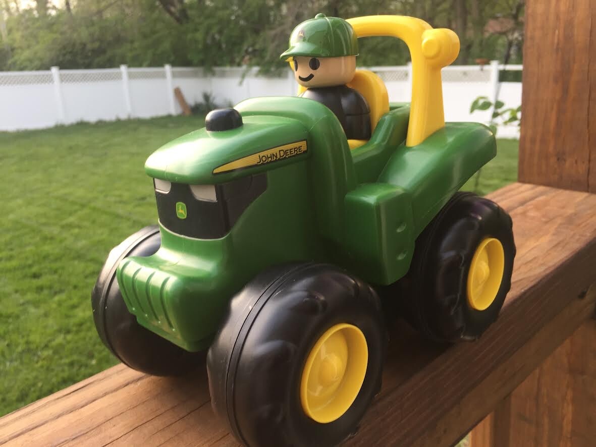 Vintage John Deere ERTL Toy 1990's Man on Tractor 8