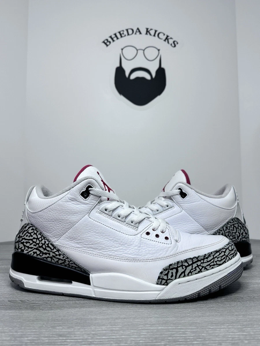 Nike AirJordan 3 ホワイト/ブラック/グレー SIZE:27cm Nike Air Jordan 3 Retro Cement Grey White CT8532-106 Sneakers Men