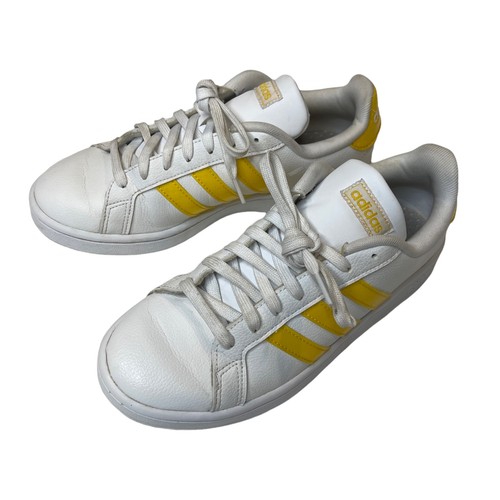 adidas white yellow