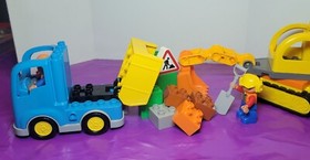 LEGO Duplo Truck and Excavator 10812 Complete set Retired NICE 
