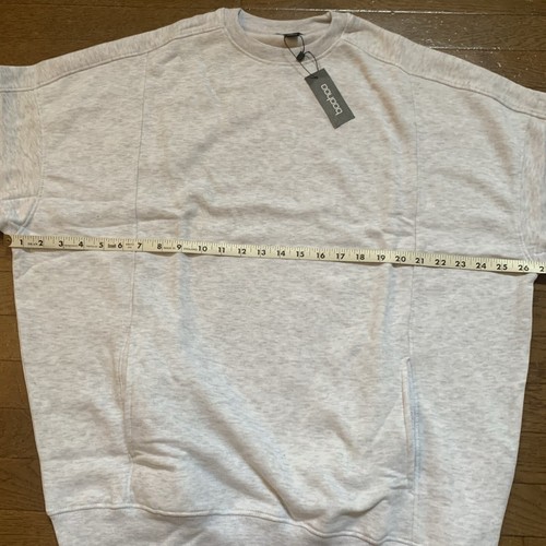 BooHoo Seam & Pocket Detail Crew Neck Oversized Sweatshirt | M | Ash Grey NEW!! - Picture 11 of 13