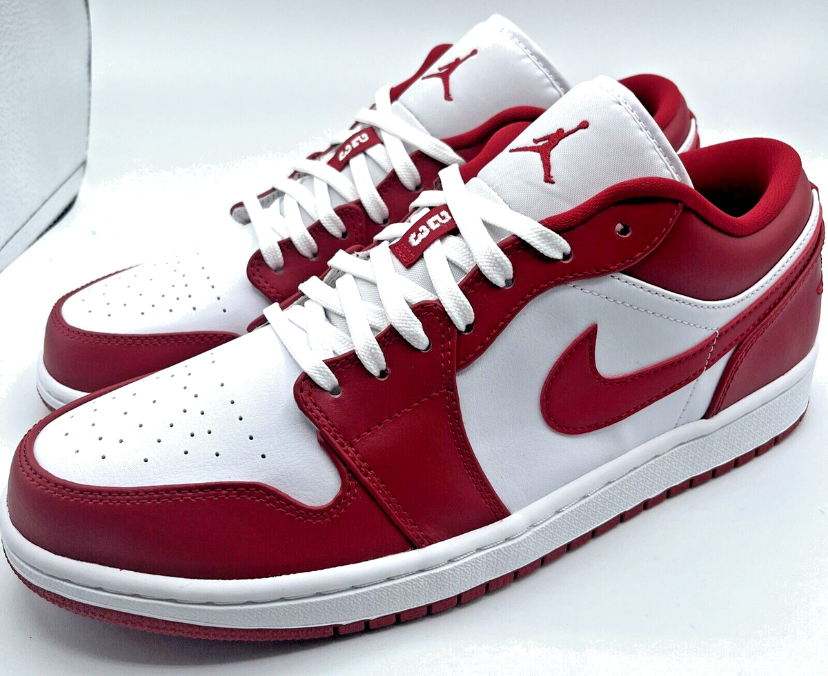 Nike Air Jordan 1 Low Gym Red 8-14 White 553558-611 | eBay Nike Air Jordan 1 Low Gym Red 8-14 White 553558-611 | eBay