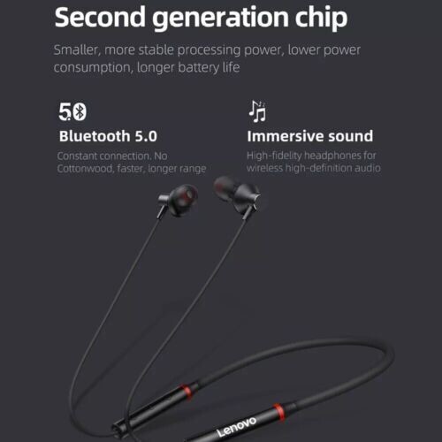 Lenovo HE05X Nackenbügel Wireless Bluetooth 5.0 Sport Kopfhörer Ohrhörer Headset - Bild 24 von 24