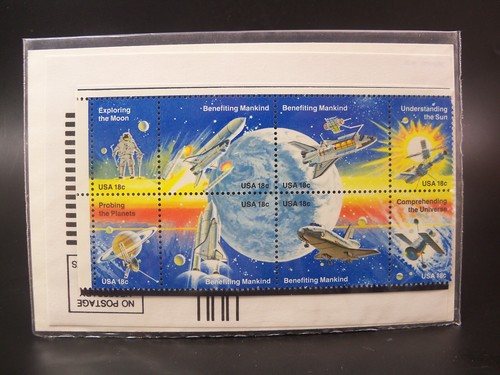 US 1981 Scott # 1912- 1918 Space Achivement Folder 18 Cent Stamps MNH Sealed - Picture 2 of 5