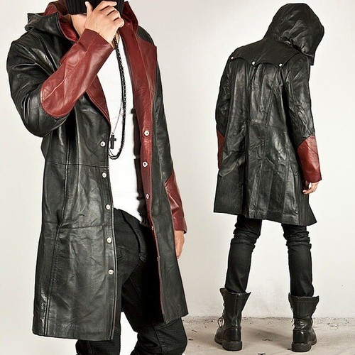 mid length trench coat with hood