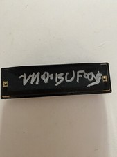 Autographed Harmonica Of No Jo Buford On A Piedmontese Blues Harp