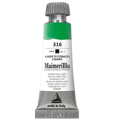 MaimeriBlu Superior Watercolor Paint 12ml-Cobalt Green Light 5A0029RT-1GD58
