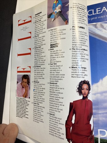 Elle Fashion Magazine June 1992 Rebecca Romijn, Tyra Banks, Gloria Estefan GOOD - Picture 2 of 3