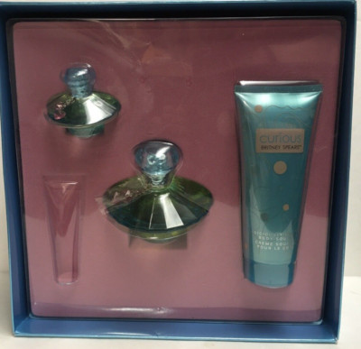Britney Spears Curious Womens 1.7 fl oz/EDP Spray +0.33 FL OZ EDP+Body souffle