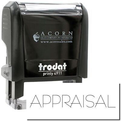Self-Inking Appraisal Stamp Size 5/8'' Tall x 1-5/8'' Wide