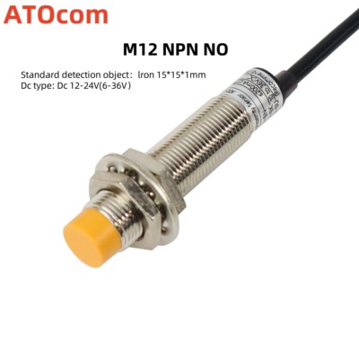 2-4Pcs M12 Proximity Switch NPN NO 3-Wire 3D Printer Inductive Proximity Sensor