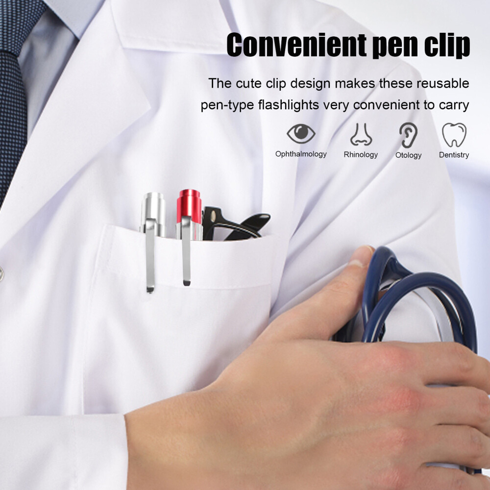 4 Pcs Lamp Pen Light Nursing Pens for Nurses Flashlight Aluminum Alloy