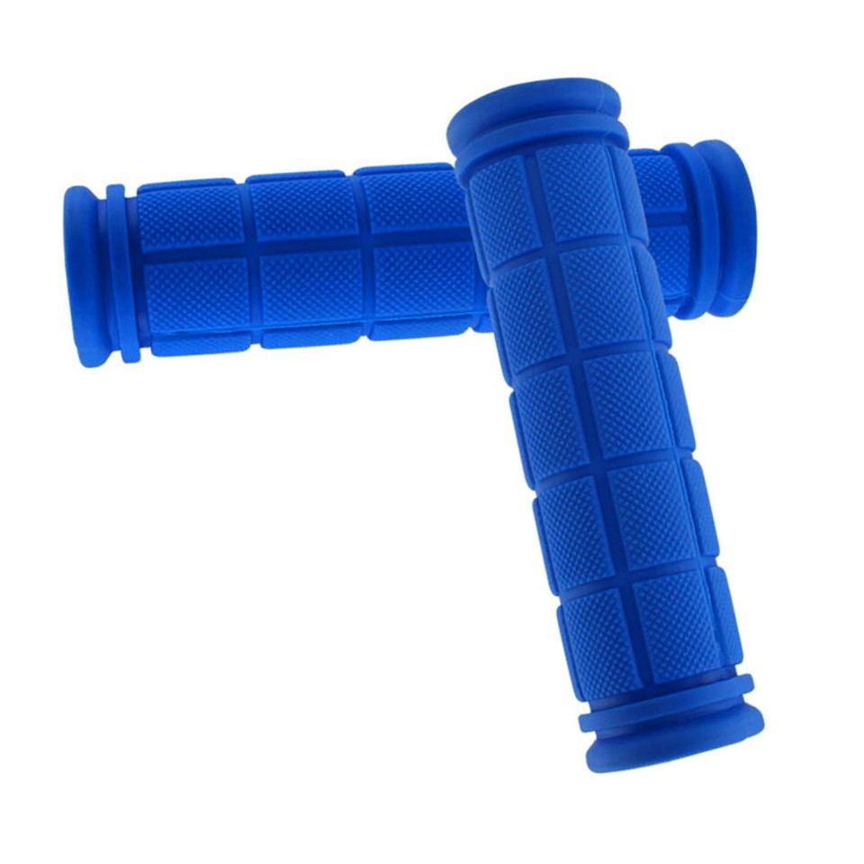 1 Pair MTB Mountain Bike Handlebar Grips – Soft Rubber Ergonomic Grips With Bar Ends