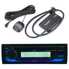 JVC KD-T92MBS Single DIN Marine AM/FM Stereo Bluetooth Radio SiriusXM Antenna