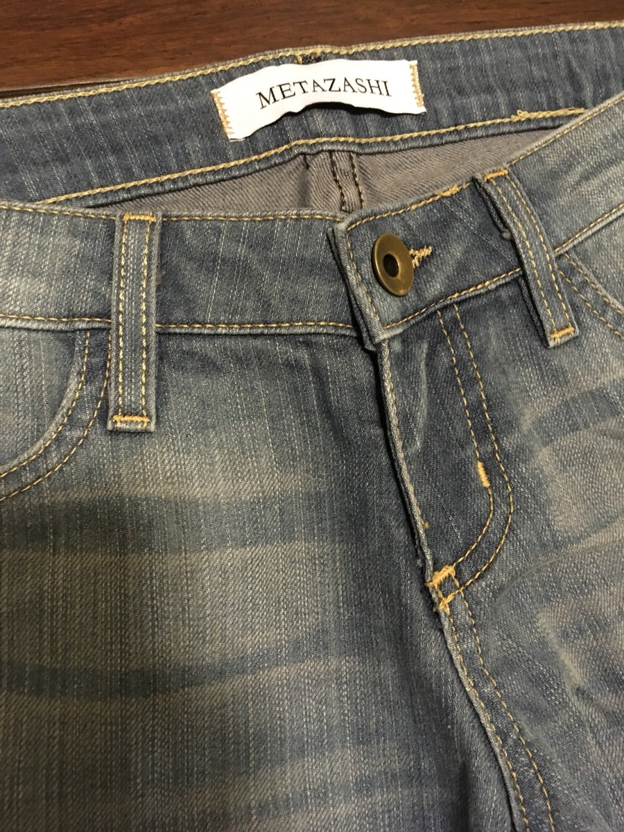 Overdyed Metazashi Japanese Denim Fashion Skinny Jeans USA