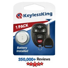 New Replacement Keyless Entry Remote Start Key Fob Clicker for 15913415 + Key