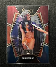 2022 Panini Select WWE #158 Queen Zelina Premier Level Red Blue