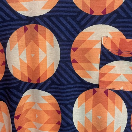 Lularoe Carly Dress XSmall Aztec Southwest Black Yellow Orange Print New - Picture 3 of 3