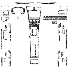 Kits de 52 piezas de fibra de carbono forjada tapicería interior completa para VW Golf 7 GTI Mk7 2013-19