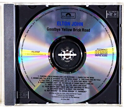 Elton John – Goodbye Yellow Brick Road CD | eBay