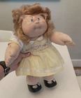 Vintage Cabbage Patch Kids Corn Silk Hair Blue Eyes Glasses Orig. Brush & Outfit
