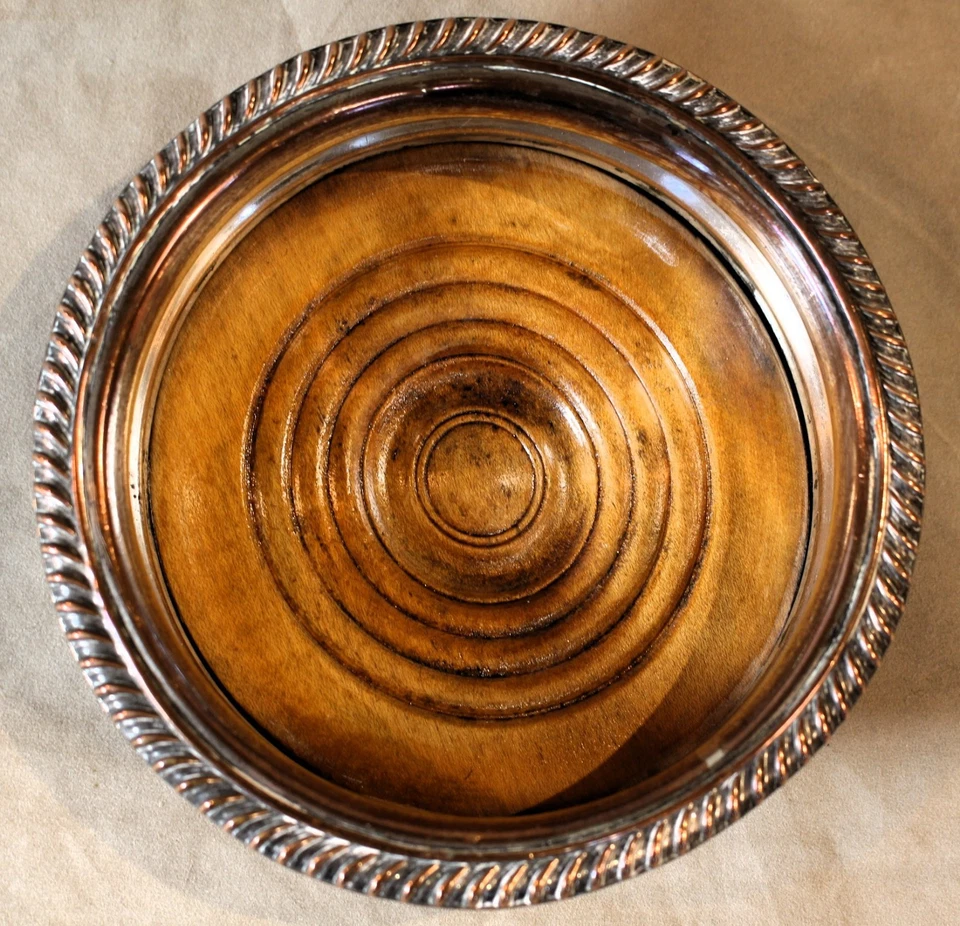 Montanha-russa de vinho antiga do período da regência inglesa Sheffied c. 1825 - Imagem 2 de 4