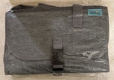 Kopi Baby Portable Diaper Changing Pad Gray, with Compartments for Items