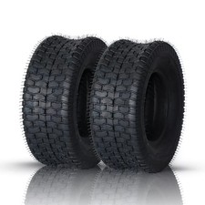 Two 15x6.00-6 Lawn Mower Tractor Turf Tires 4 Ply Rated 15x6-6 15x6x6