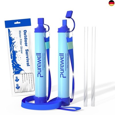 Purewell Outdoor-Wasserfilter ? 0,01 ?m Ultrafeinfilter entfernt 99,99%