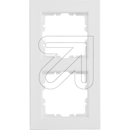 EGB V55 reinweiß Abdeckrahmen Futon 2-fach