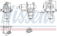Nissens Agr-Ventil U.A. FüR Dacia, Nissan, Renault, Suzuki