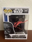 Hayden Christensen Signed Autograph Funko Pop Star Wars 597 Darth Vader W/COA