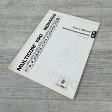 Behringer MDX4400 Multicom Pro Manual