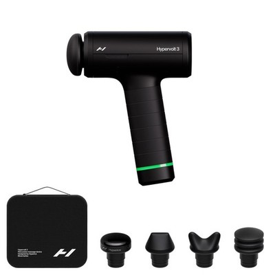 Handheld Massage Gun 5 Speeds QuietGlide Heads Black HV3001 Hyperice Hypervolt