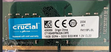 Crucial 16GB PC4-25600 (DDR4-3200) Memory (CT16G4SFRA32A) for sale