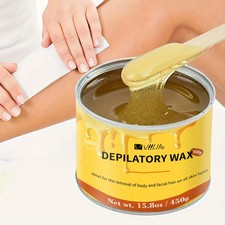 450g Honey Depilatory Wax for Hair Removal Gentle Adhesion All Skin Types AU