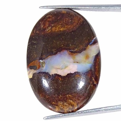 26.90Cts Natürlich Boulder Opal Oval Cabochonschliff Lose Edelstein 20x28x5mm
